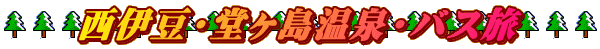 西伊豆・堂ヶ島温泉・バス旅